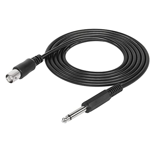 6.35mm Plug naar BNC Bus Kabel BNC Bus naar 1/4 Inch Mono Plug Two Way Extension Kabel voor CCTV DVR Camera Antenna Radio etc. (BNC Vrouw)