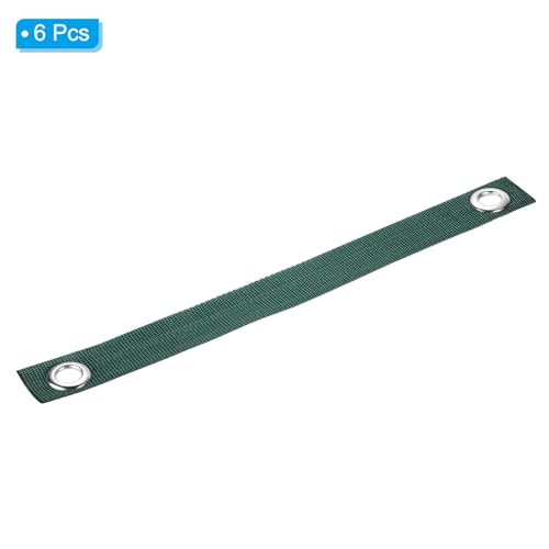 16 Inch Stake Boom Ties, 6 Pack Boom Ondersteuning Posts, Boom Straightening Ties met Grommets voor nieuw geplant recht, groen 3