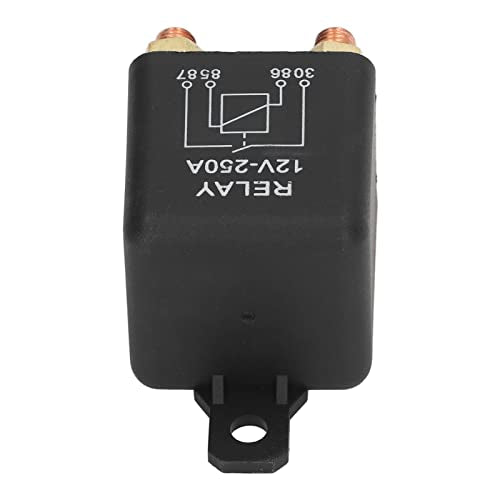 Auto Starter Relais, messing Coil, High Start Power, Starter Switch 250 A, 12 V, Relais 4, 4 Pool, normaal gesproken open, roestvrij staal