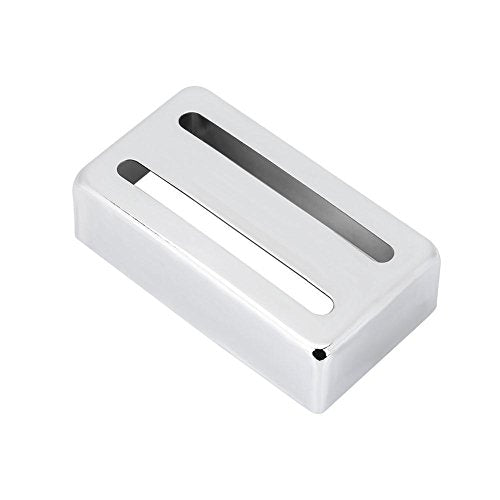 Guitar Pickup Cover, Twee Slot Metal Case Messing Humbucker voor elektrische gitaren (Zilver), zoals weergegeven in beeld, Classic, Zoals weergegeven in de foto, klassieke