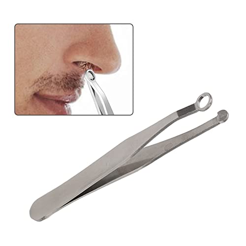 Neus haar Tweezer, Multifunctionele roestvrij staal ronde Tip neus haar trimmen Tweezers voor mannen Vrouwen neus Sideburn Brow Body