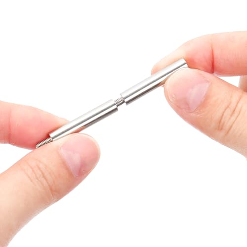 M3*45+6mm Ronde Spacers Schroeven Extension Pins 16 st Roestvrij staal Threaded Sleeves Spacer Bolts Schroeven Vervanging voor het binden Scrapbook Foto Album Ambachten 4