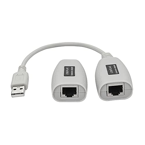 USB naar RJ45 Cat Extension Cable, LAN Extension Adapter Over Cat5 Cat5e Cat6 Cable Connector Tot 150ft Lengte