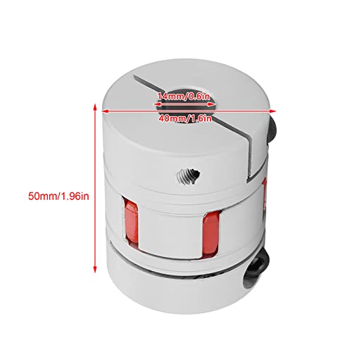 1Pcs D40 L50 JAW CNID CNIDER CHOK PAR 14 * 14Mm voor waterpompen en ventilatoren