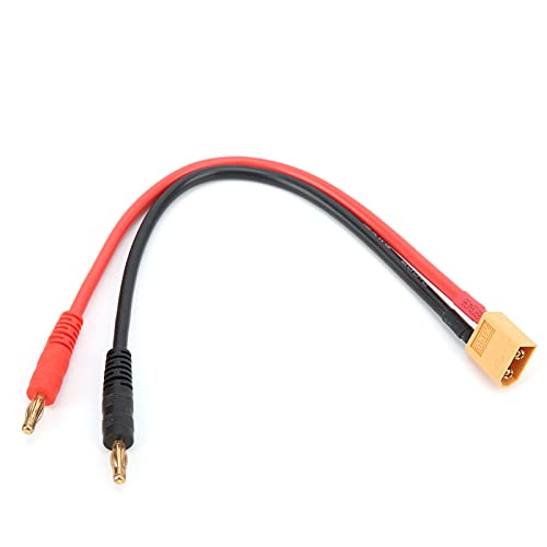 RC Batterij Charging Kabel, 12AWG Adapter Kabel 22cm XT60 tot 4mm Banaan Plug Laadkabel XT60 Man Connector naar 4mm Banaan Plug voor B6 LiPo Batterij Charger