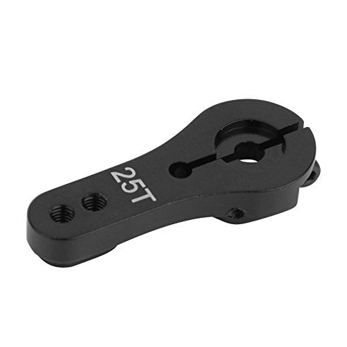 Servo Horn, 25mm 25T Tanden Half aluminium Servo Horn Arm voor Futaba/Ace RC accessoire (zwart)