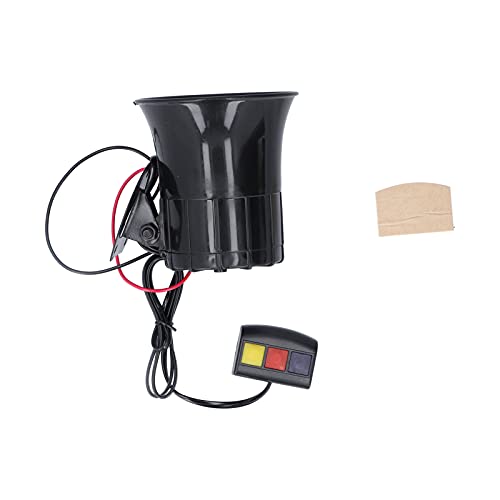 Car Alarm Horn 12V 30W 105db Autohupe 3 Töne Notwarnalarm sirene voor auto brommers, zwart, mode
