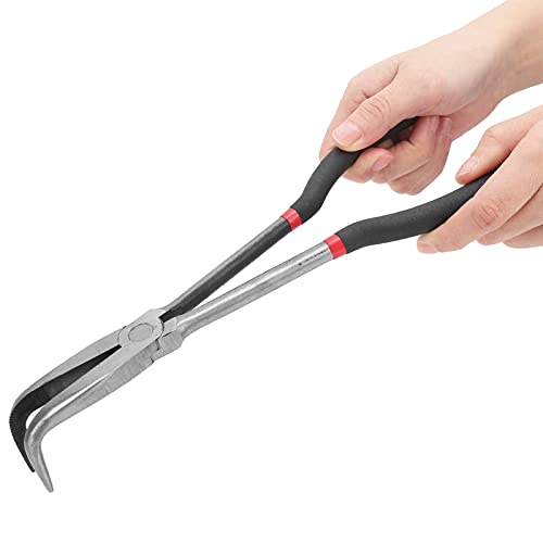 Naaldtang 11 inch 90-gra, Abrasifs Abrasifs gebogen tang Staal Hoge temperatuur blusserende klem Handgereedschappen