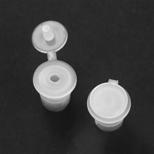 20ml Essentiële olieflessen, 8 stuks Heldere glazen flessen met openingsreducer, injectieflacon, slanke schroefdop, opslagflessen, container, zwart 5