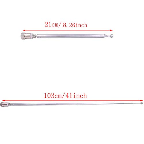 DAB Radio Antenna voor HiFi AV Ontvanger Mini System, Ancable FM Antenna Indoor Antenna 3