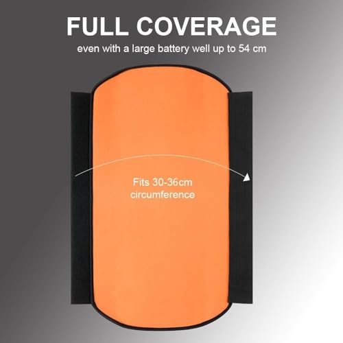 E-Bike Batterij Beschermhoes voor 30-38 cm, Universal Fit Beschermt tegen Cold Dirt Beschermhoes voor geïntegreerde E-Bike Frame Batterij Verbeterd Model 5