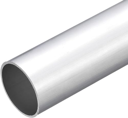 1 ronde aluminium buizen 6060-38mm buitendiameter - 35mm binnendiameter - 100mm lengte - Naadloze rechte buizen voor industrie en DIY projecten