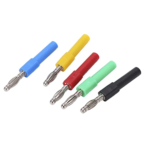 5Stuks/Set Banaanplugadapter 4mm/0,16in Man tot 2mm/0.08in vrouw rode zwarte banaan connector voor elektronische instrumenten 5