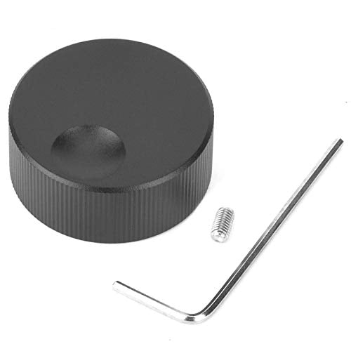 Volumeschakelaar Knob 32x13mm Black Frosted Solid Aluminium Knob voor 6mm Potentiometer