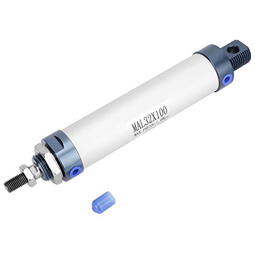 Luchtcilinders Pneumatische cilinder, 32mm Single Rod Double Acting Mini Pneumatische Luchtcilinder Aluminiumlegering Pneumatische(100mm)