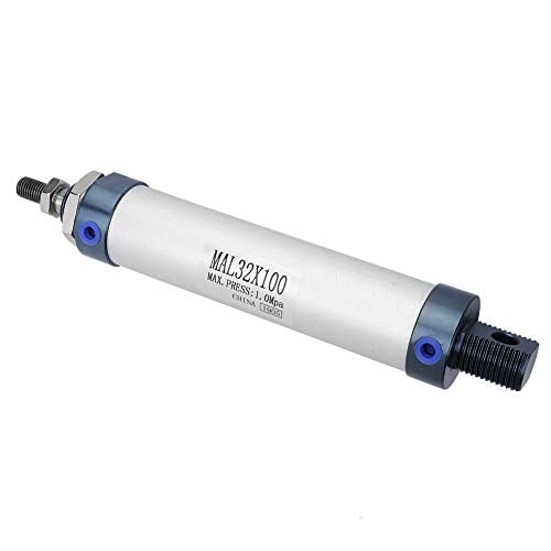 Luchtcilinders Pneumatische cilinder, 32mm Single Rod Double Acting Mini Pneumatische Luchtcilinder Aluminiumlegering Pneumatische(100mm) 4