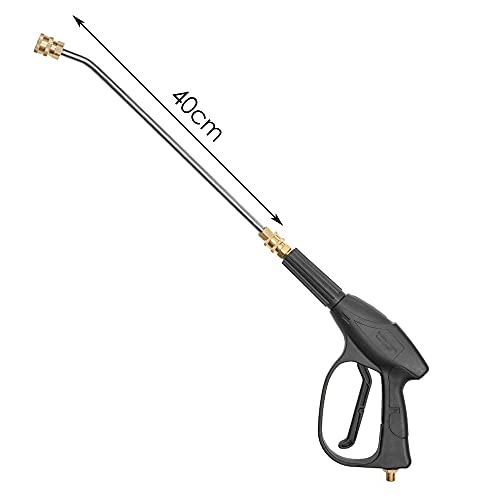 Druk Wasmachine voor Goot Rods, 35 cm, Roestvrij staal, Gebogen verlenging Rod Lance, Druk Wasmachine Goot Reiniging Rod (1/4 Inch Quick Connect Release) 4