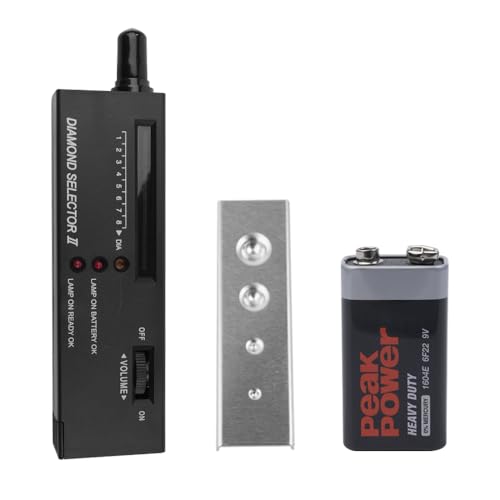 Zee Thermische geleidbaarheid Tester Diamant Pen, Draagbare Hardheid Identifier, Diamant Hardheid Pen met 30x LED Loupe, Precisie Juwelen Test Instrumenten voor edelstenen en diamanten