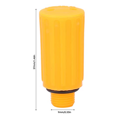 Centrale pneumatische compressoronderdelen, Oranje Ademhalingsstang Ontluchtingsdop 5 Stuks 9 Mm Luchtcompressorpomp Vervangende luchtcompressoren 3