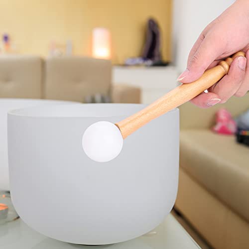 Zang Bowl Mallet, Rubber hoofd Houten Mallet Stick Rubber O-ringen voor het spelen van Crystal Singing Bowl Percussie Accessoires 4