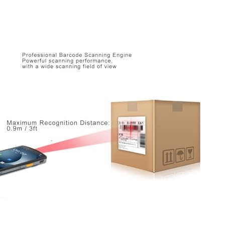 Handheld Barcode Scanner Express Data Terminal Collector Volledige scherm Draadloze Barcode Reader Ondersteuning 1D 2D NFC voor Industriële en Logistiek