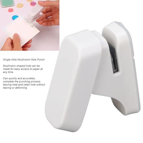 Mushroom Hole Punch Portable en lichtgewicht T Type Papier Puncher voor Scrapbooking Nauwkeurige en schone resultaten Multi Purpose Disc Ring Bindende Cutter