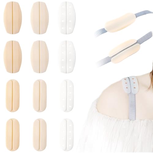 6 Paren Siliconen BH Strap Kussens, BH Strap Pads Houder, Verlossing pijn schouder Pads, Zachte BH Strap Kussens, Non-Slip BH Strap Houder voor Vrouwen Meisjes, BH Liners (3, Multicolour