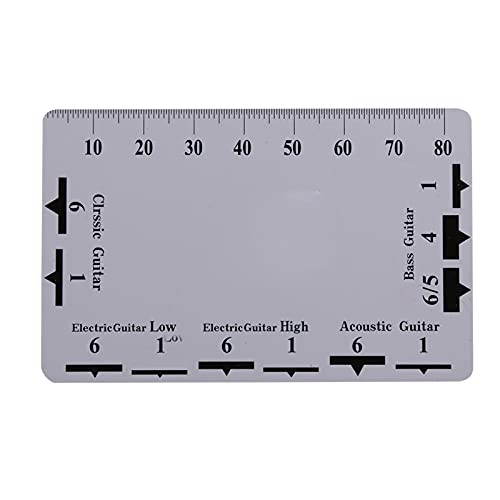 String Spacing Leider Gitaar Fritz String Actie Gaugee Plastic 2 Stukken String Actie Gauge Ruler Gereedschap voor Gitaar Bas Instrument Accessoires