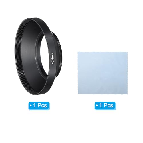 40.5mm Lenscap, Brede hoek Matte oppervlakte anti-reflectieve binnenhoes met camera lens schoonmaakdoek, zwart 3