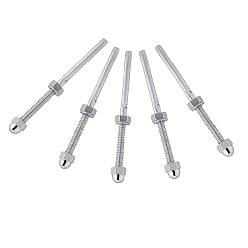 Threaded Stud 10 Pack Roestvrij stalen spanningseinden voor 1/8" Kabelbalksysteem 4