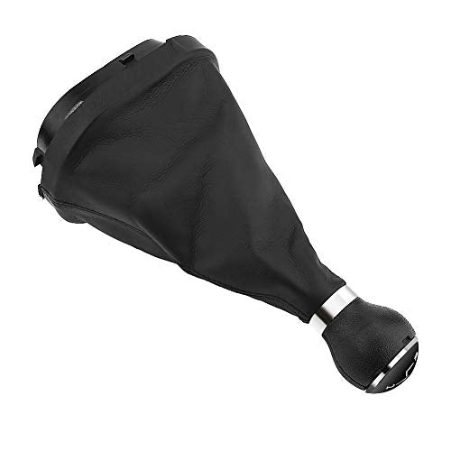 Auto Gear Shift Knob Kit, Auto 5 Speed Plastic + Faux Lederen Gear Shift en stofdichte Gaters Vervanging voor II 2 MK2 2004-2009 3