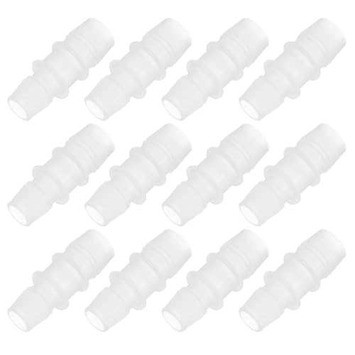 12st Plastic slangenfittingen, Reducer Pipe Connector, Tube Adapter, Union Connection Kit voor lucht, gas, watersysteem, Aquarium, slangpomp
