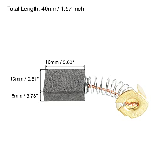 Carbon Penselen 16x13x6mm voor elektrische motoren Power Tool Hoek slijper tafelzaag reserveonderdelen, 4 Pack