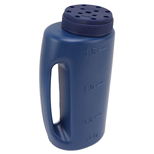 Handspreider Shaker Portable Meststrooier Multifunctioneel voor Zaden, Zout, Mestmiddel, Diatomeeënaarde, Defrost, Smelten Ice Etc Etc (Blauw)