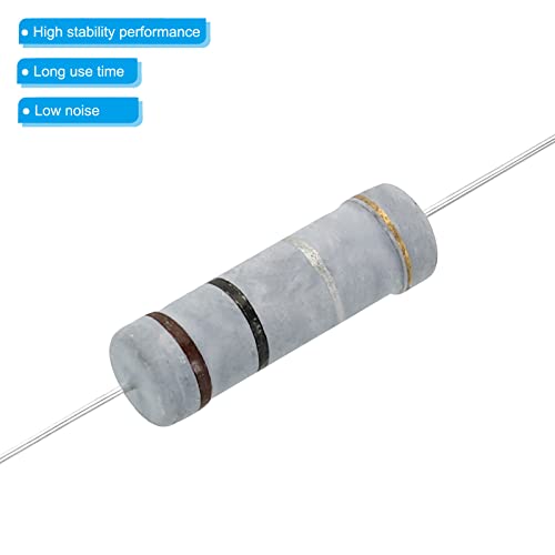 5 Watt 0,1 Ohm Carbon Film Resistor, 10 stuks 5% Tolerantie Axiale Rim Kleurrijk voor DIY projecten en experimenten 4