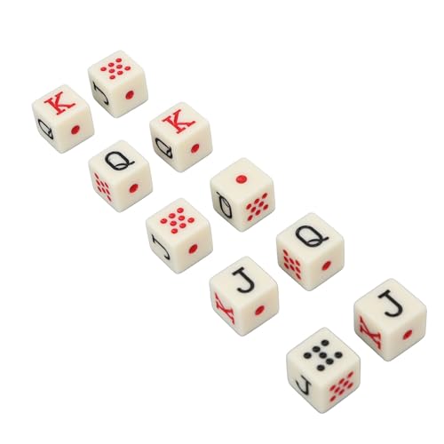 20 stuks Spaanse Poker Dice, 6 Sided Poker Dice Spaanse Poker Dice Game voor familie 5