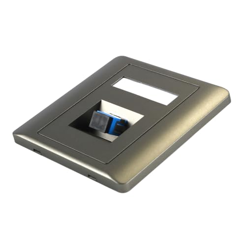 Grijze 86-type schuine SC glasvezel wandplaat met één armen, hoogwaardige netwerkaccessoire voor binnen- en buitenland