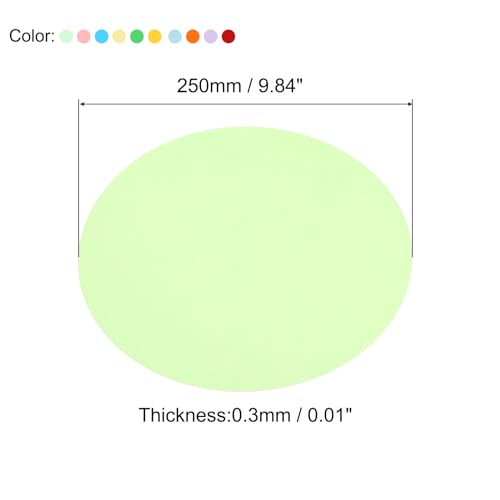 9,8 inch rond kartonpapier, 60 stuks 230 g/m2 dikke lege schijfcirkels plakjes voor doe-het-zelf ambachtelijke kunst tekeningen schrijven, 10 verschillende kleuren