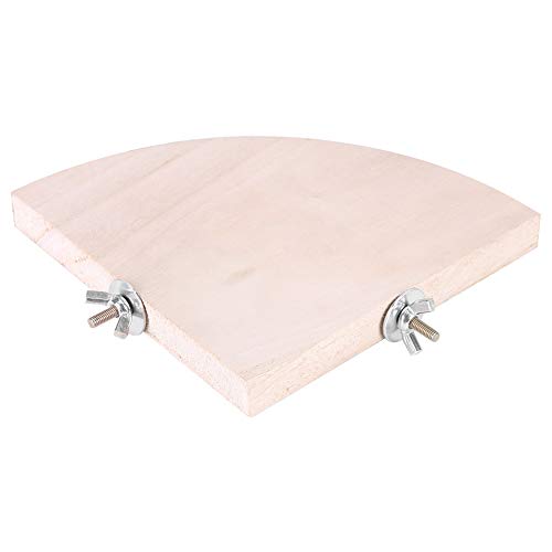 Vogel Platforms, 2 st Houten Stand Perches voor Parrot Cage, Pet Parakeet Parakeet Parakeet Speelgoed Hang Hamster Ventilator Vorm Afspelen
