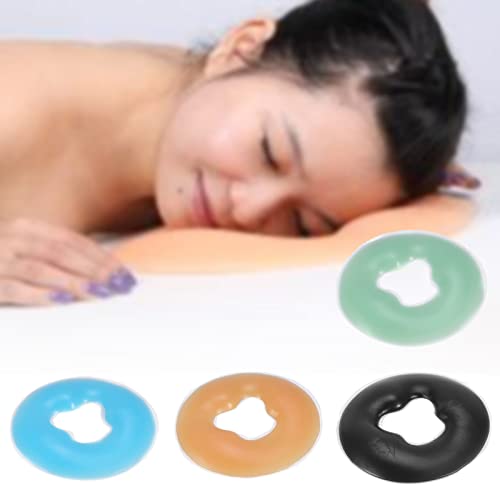 Massage Bed Gezicht Kussen Gezicht Kussen Headrest Zachte Siliconen SPA Massagekussen (blauw)