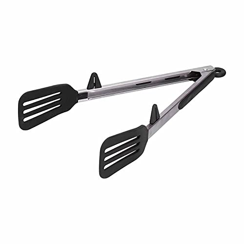 Spatelklam Manija Para Puerta Roestvrij Staal Siliconen Roestvrij Staal Siliconen Voedselpakket Voedselbarbecue Steaktang Bakkerijschap voor Thuis Bbq Pinca De Silicone Para