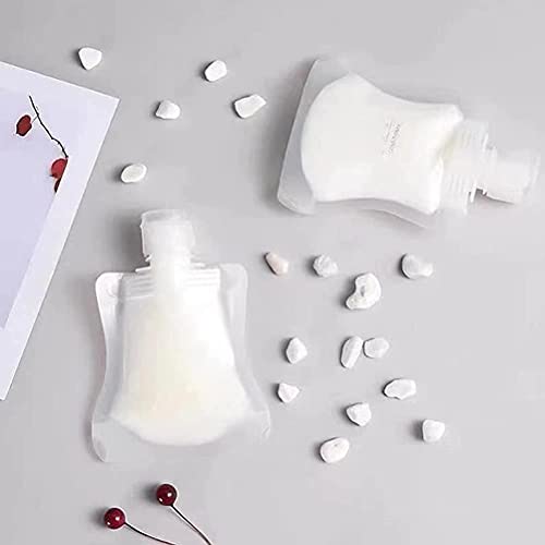 12 stuks draagbaar Reis Vloeistof Make-up Verpakking Zakken, Plastic Transparante Clamshell Verpakking Zakken, Navulbare Lege knijpzak, Standaard, Standaard 4