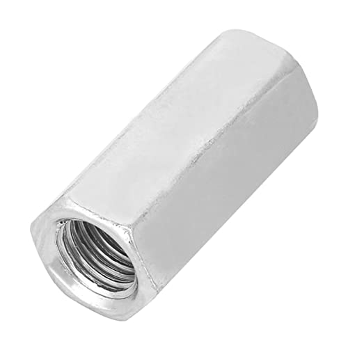 Gegalvaniseerd staal 2pc Long Rod Nut, M16*50 Long Hex Nut, Hex Nut Thread Fasteners voor Machine Industry