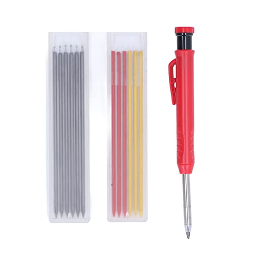 Houtbewerking Schrijven Set Carpenter Pencils met Marker Refill Lead Pencil Tool Diepe Gat Marker voor Hout Metaal Beton Tegels