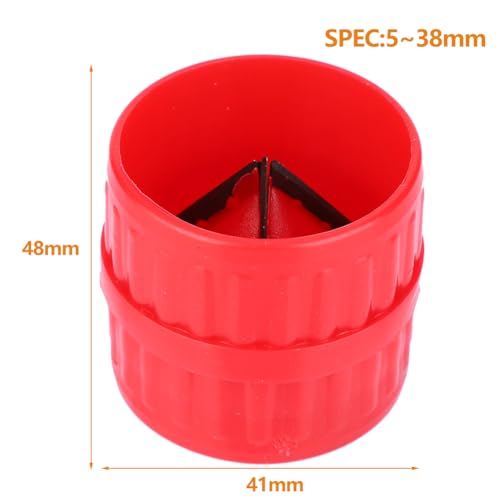 Binnenste Buitenste Reamer Pijp en Tube Ontbramen Reamer Tubing Chamfer Tool voor PVC PPR Koper Messing Aluminium Tubes Rood 4
