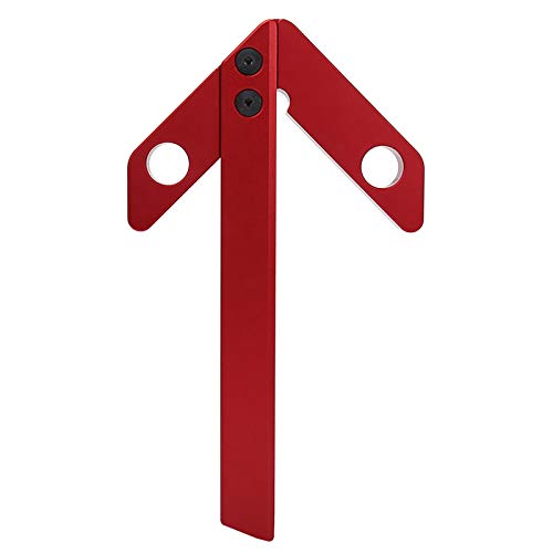 45/90 Mategraad Hoeklijnmeter Nauwkeurig lezen Premium Aluminium Centerline Meetinstrument Round Heart Lineer Rond Hartmeter Portable DIY Gereedschap voor houtbewerking 5