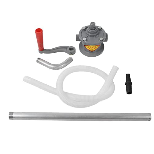 Draaipomp, handmatige oliepomp, aluminiumlegering, handcrank, olie, Benzine, water, vloeibare overdracht, voor zuigolie, snel en duurzaam 5