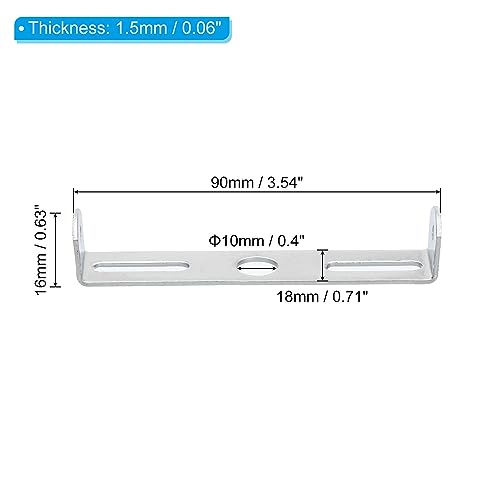 90mm Plafondlamp set, 2 Sets Fixture, Montage Bracket Steel Plate voor thuis en op kantoor, ophanging, Wandlamp, met schroef, Wasmachine