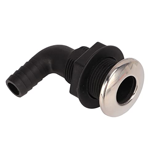 Marine Elbow Outlet Nylon Elbow Outlet Nylon Hull Slang Connector Uitlaat Elleboog Outlet Marine Water Uitlaat Elbow Marine Hardware Accessoires Zwart