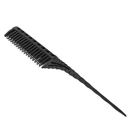 Tail Combs, Barber Comb, Black Hair Brush Rat Tail Lift Comb Professional Barber Comb Hair Salon (zwart)